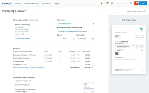Rechnungserstellung in appointmed